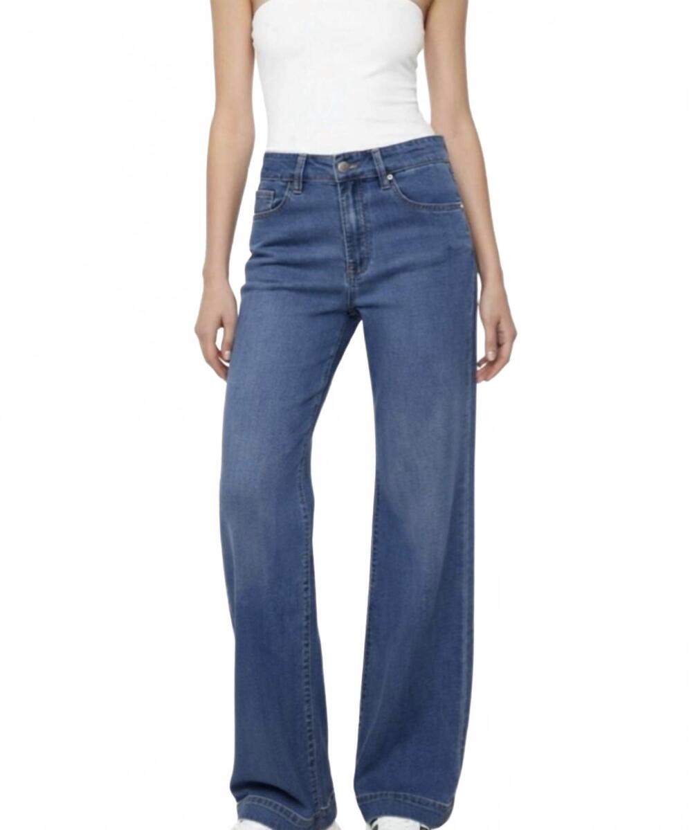 NEW BIANCO jewel wide leg jeans in light blue